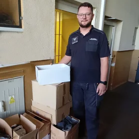 Materiały trafiły do Zakładu Karnego w Grudziądzu. Powstaną z nich legowiska i maskotki dla zwierząt